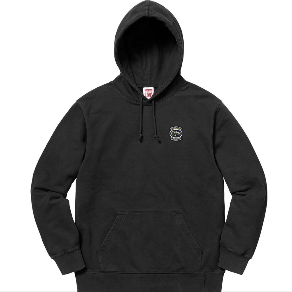 Supreme x Lacoste Black Hoodie